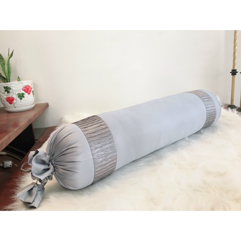 Vỏ gối ôm lụa luxury size 35x1m