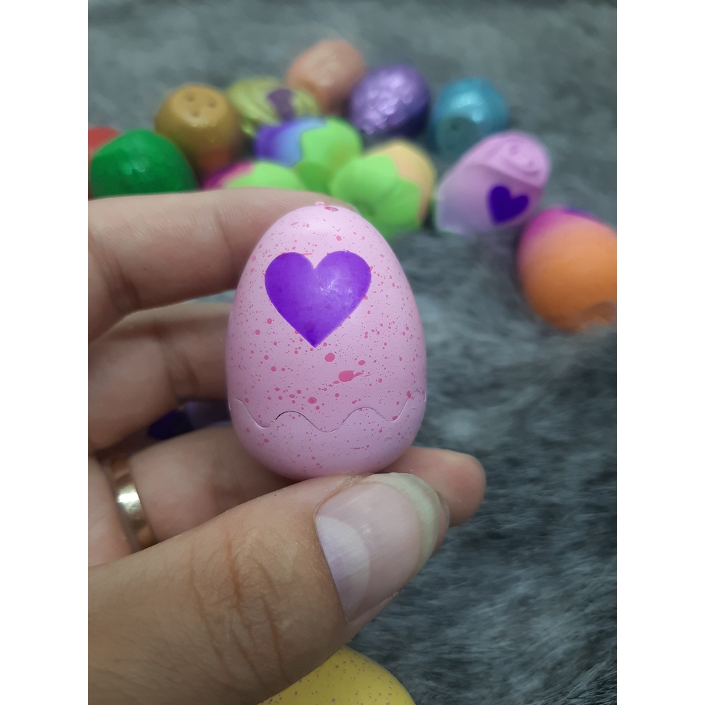 Combo 50 trứng Hatchimals không trùng mẫu thú bên trong trứng (gồm trứng màu tím - hồng - vàng - cam)