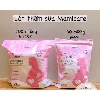 Thấm sữa mami siêu thấm hút loại 30 miếng 100 miếng