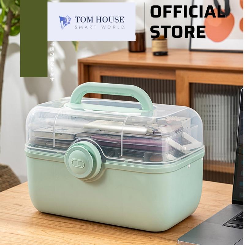 [SIZE LỚN] Hộp Đựng Thuốc Gia Đình 3 Tầng Hộp Y Tế Phân Loại Thuốc TOMHOUSE Cỡ Lớn Siêu Tiện Dụng