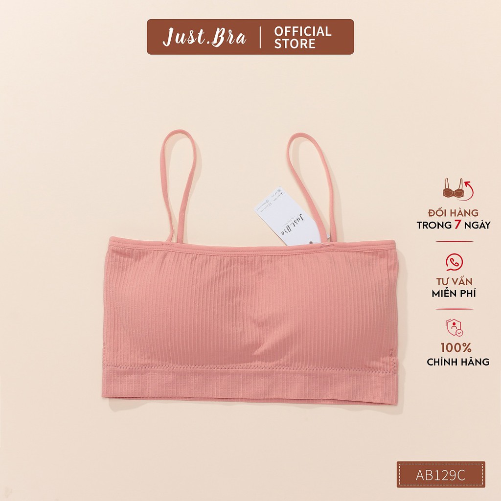 [Mã WABRJB031 giảm 10% đơn 99k] Áo ngực quây Just Bra hai dây kẻ dọc AB129C