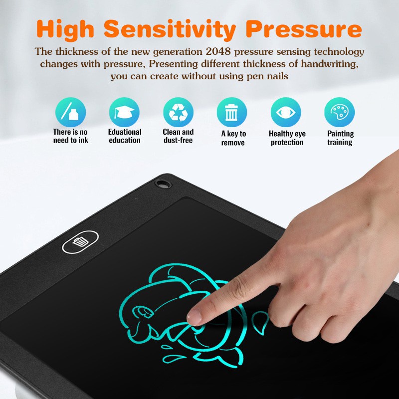 Bảng Vẽ / Viết Tay Màn Hình LCD Siêu Mỏng 6.5 inch Có Thể Xóa Được Cho Bé