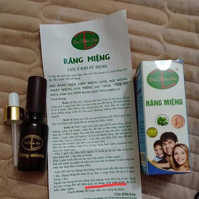 Tinh dầu Sâu răng hôi miệng