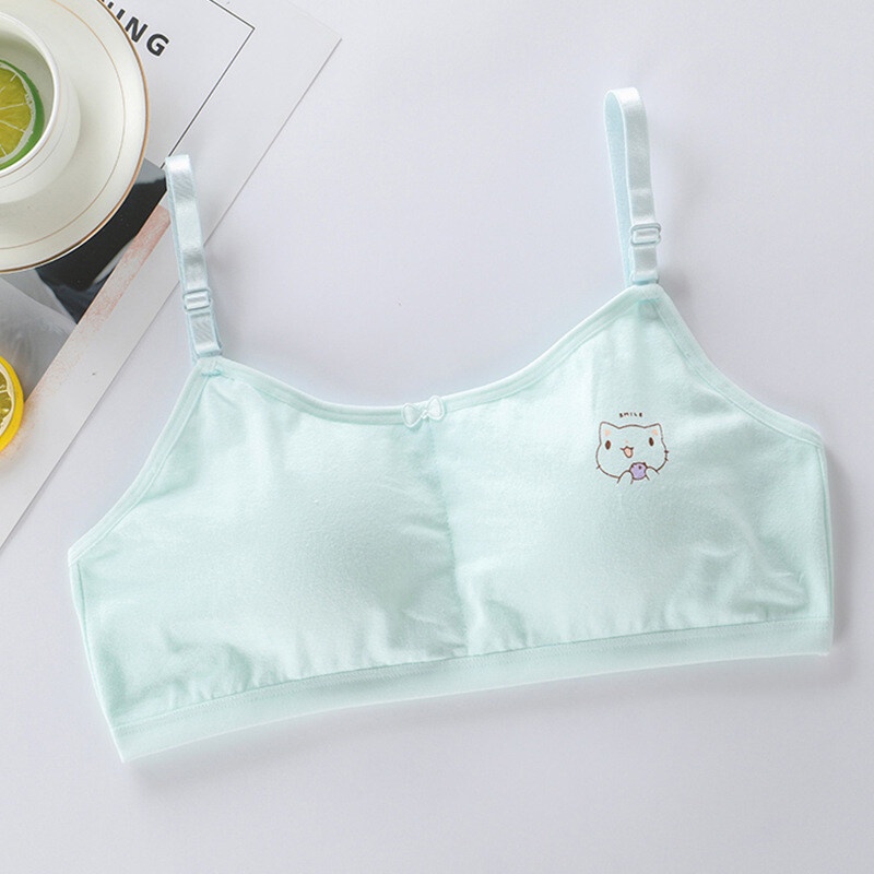 Áo ngực AMILA cotton mỏng chống lộ có dây chỉnh được cho nữ sinh trung học