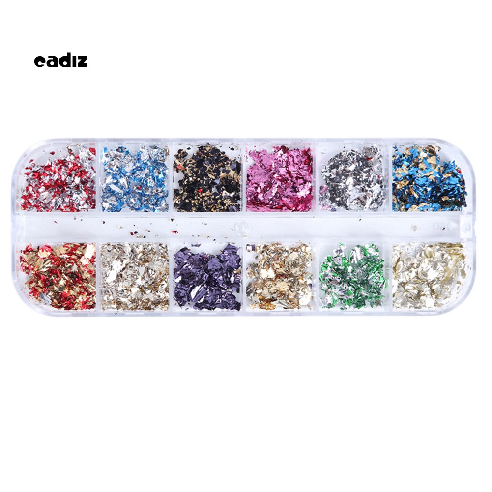 Hộp Hạt Kim Tuyến Trang Trí Móng Tay Chuyên Nghiệp Xinh Xắn