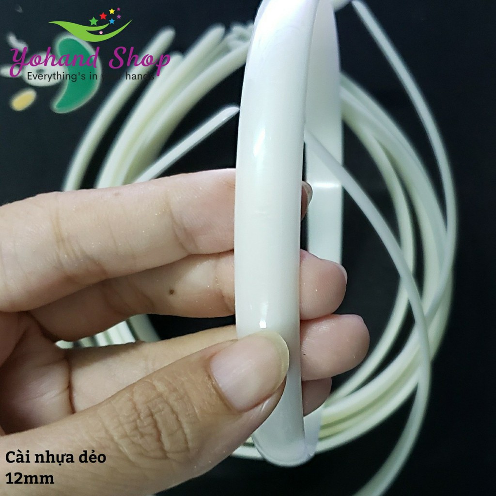 Cài tóc - Cài nhựa dẻo 12mm ( 5 cái)