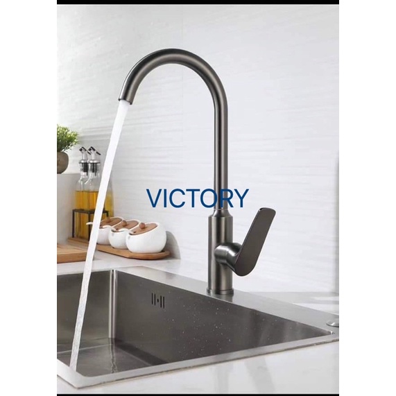 [HÀNG CAO CẤP] Vòi Rửa Bát VICTORY INOX 304 Đen Siêu Bền Đẹp