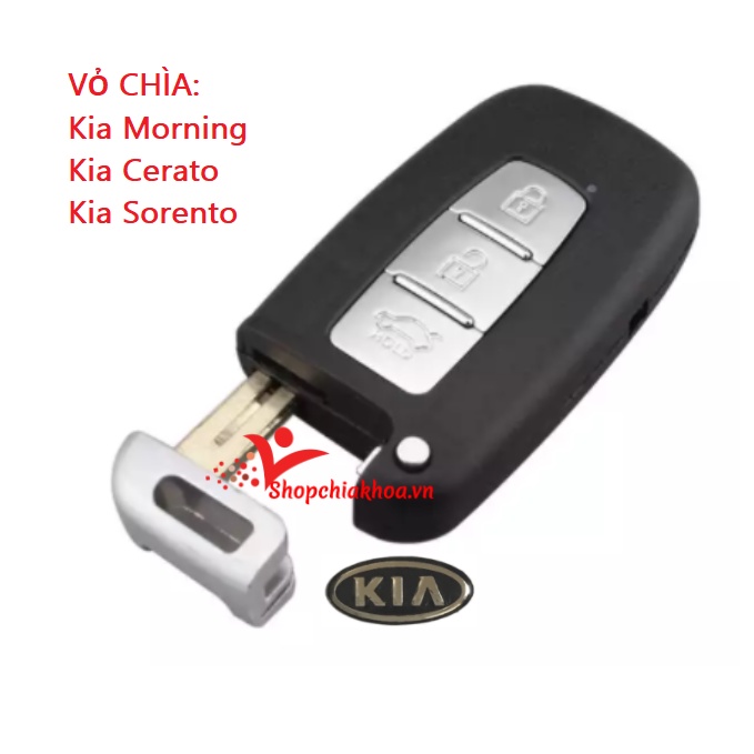 Vỏ chìa khóa smarkey Kia, Huyndai hàng chuẩn theo thông số chìa zin đầy đủ logo kèm theo