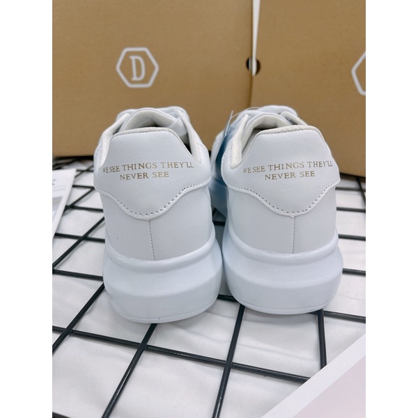 [CHÍNH HÃNG] GIÀY THỂ THAO DOMBA GÓT DA TRẮNG - DOMBA HIGH POINT WHITE H-9115 - FULLBOX CÓ SẴN - GIÀY ĐẾ CAO NAM NỮ