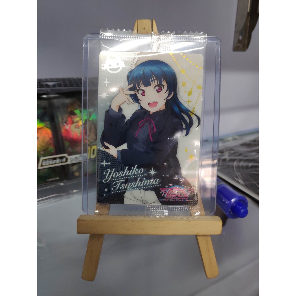 Thẻ bài sưu tầm bánh xốp Idol Love Live LL - Tsushima Yoshiko - Tặng bọc bài nhựa bảo quản