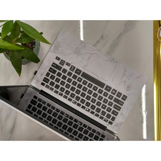 Decal Skin dán Laptop mẫu Vân đá trắng (shop sẽ liên hệ xin model máy)