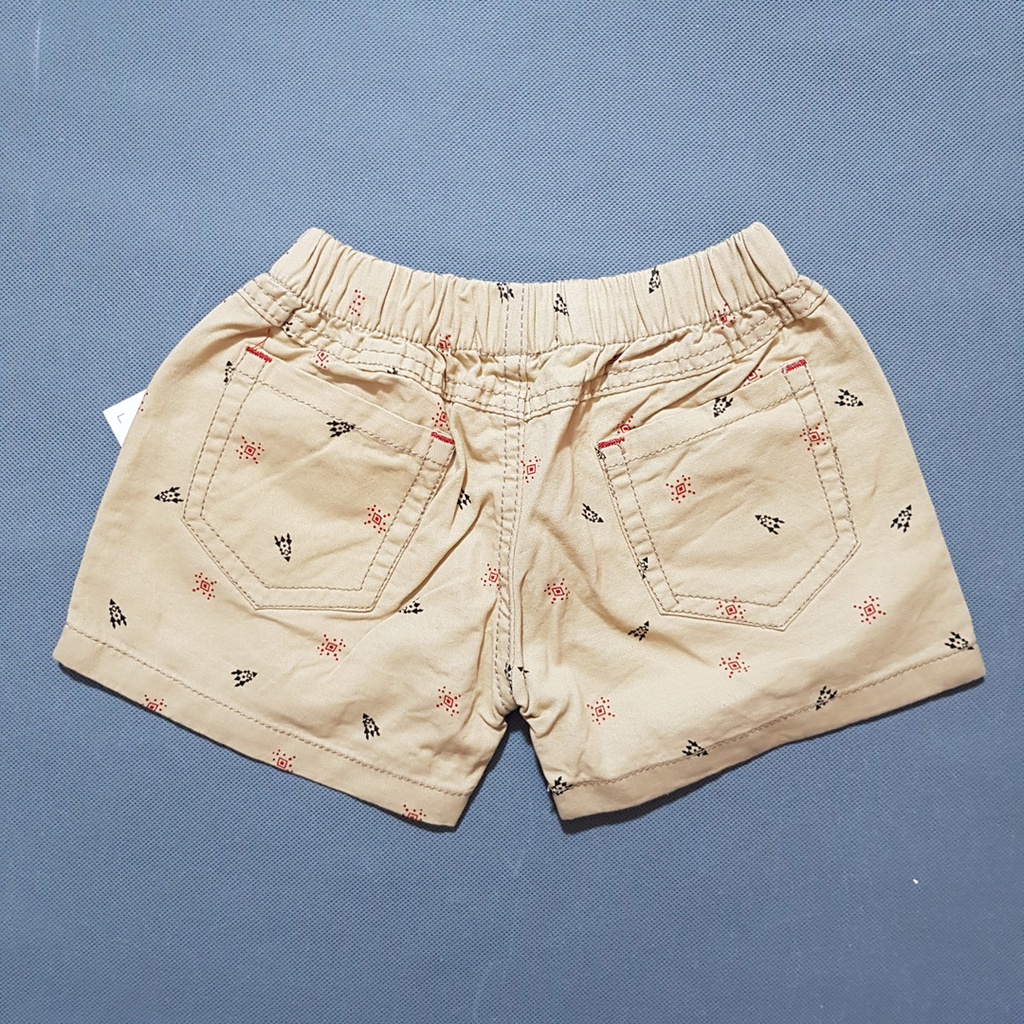 Quần short kaki mềm bé trai in họa tiết mũi tên 12-45kg