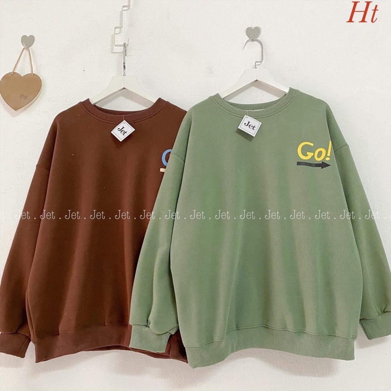 Áo swearter nỉ cotton GO mũi tên H2A886