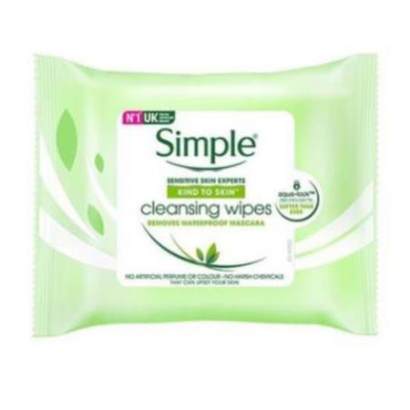 Khăn giấy tẩy trang Simple Cleansing Facial Wipes 25 tờ