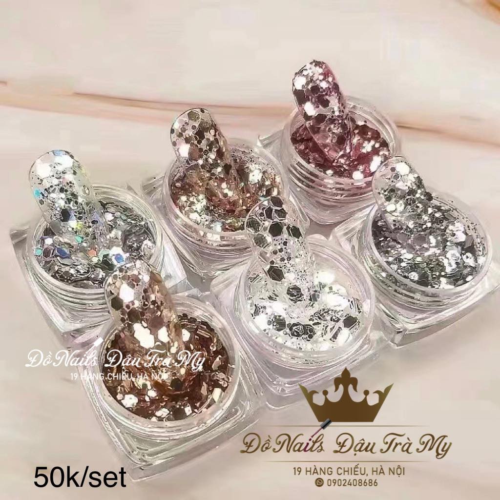 Phụ kiện nail - Set nhũ mix vảy cá N167