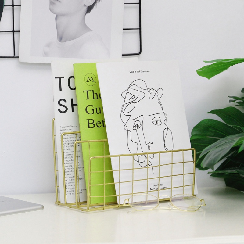 Giá Đỡ Tạp Chí / Tài Liệu Để Bàn Bằng Sắt Tiện Dụng