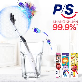 Bàn Chải Đánh Răng PS Than Hoạt Tính Bộ 2 cây