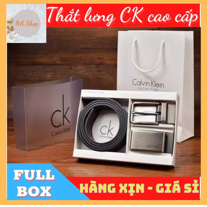 [GIÁ SỈ] THẮT LƯNG NAM 2 MẶT CK FULL BOX (Kèm hộp, túi xách)