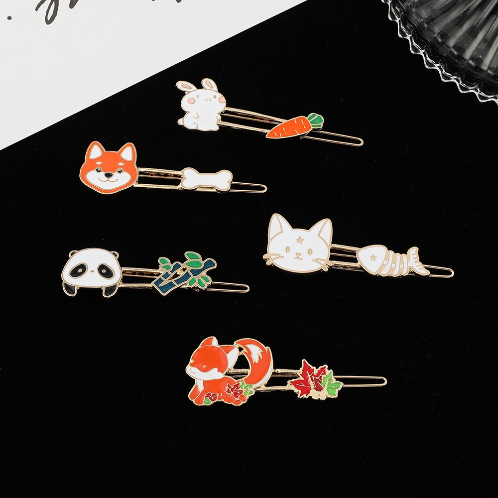 Kẹp tóc QIHE JEWELRY hình động vật hoạt hình xinh xắn cho bé gái