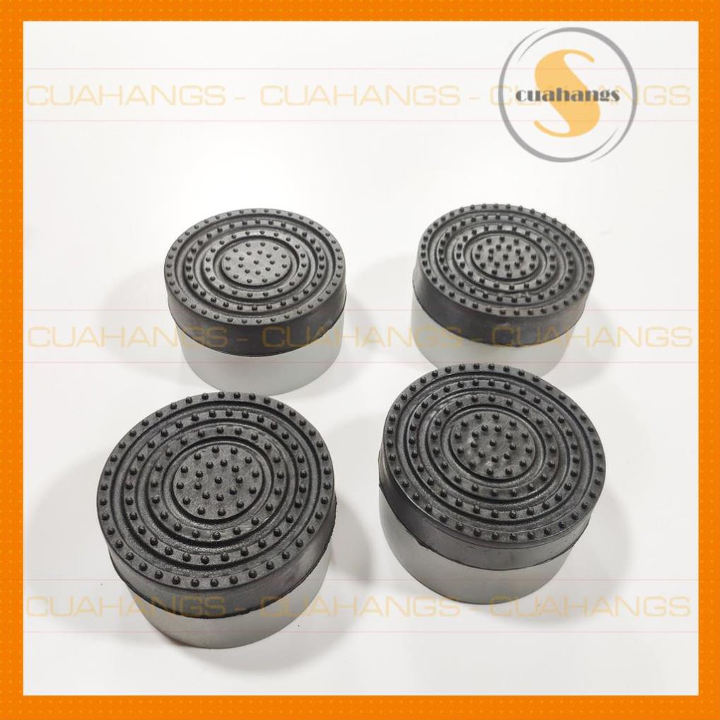 Chân đỡ máy giặt, tủ lạnh SET 4 trụ cao su cao cấp chống rung lắc