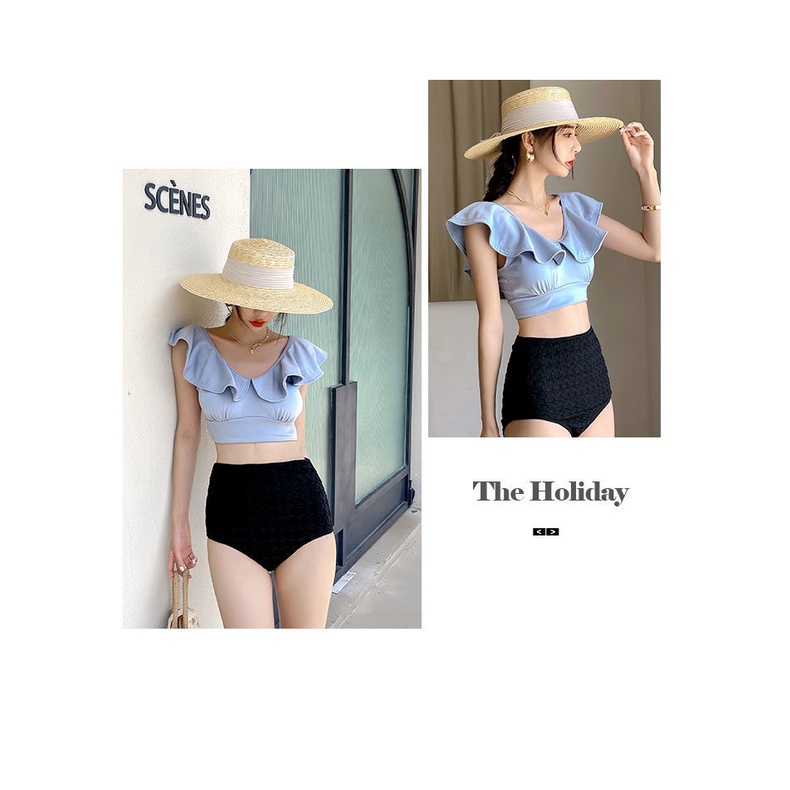 Bộ Đồ Bơi Dáng Ôm Xẻ Tà Ngực Nhỏ Thời Trang Xuân Hè Cho Nữ Sw bikini đi biển