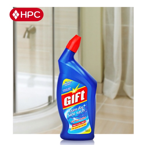 Nước Rửa Bồn Cầu&amp;Tẩy Nhà Tắm Gift 600mL, Đậm Đặc, 5 Tác Động Vượt Trội, Sạch Vi Khuẩn,Hương Thơm Nhẹ  - HOÀNG PHÁT STORE