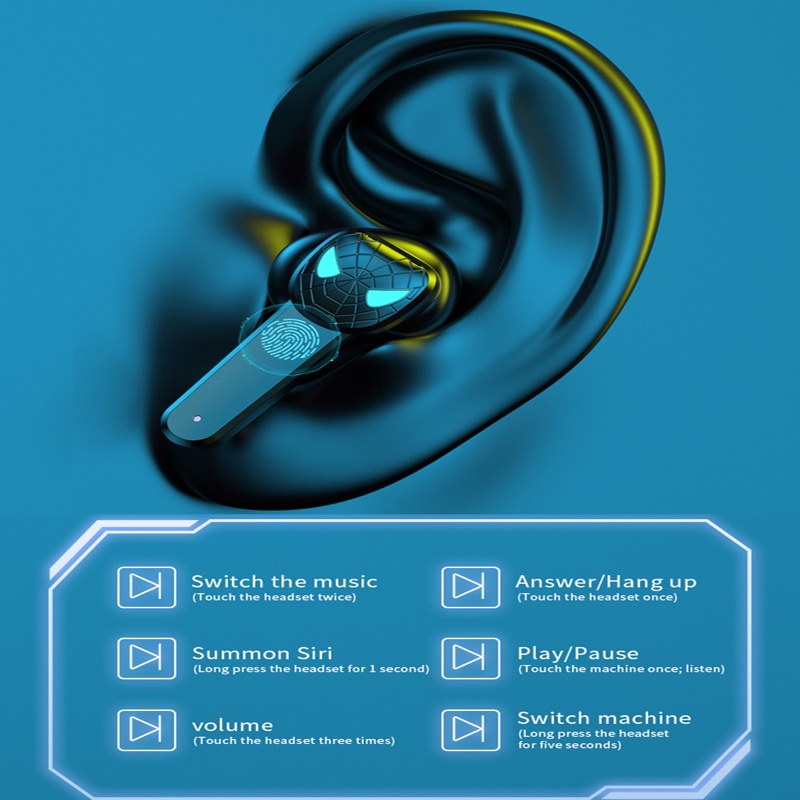 Tai nghe bluetooth không dây Marvel Spider-Man Tai nghe thể thao stereo earbud với micrô tai nghe VG10