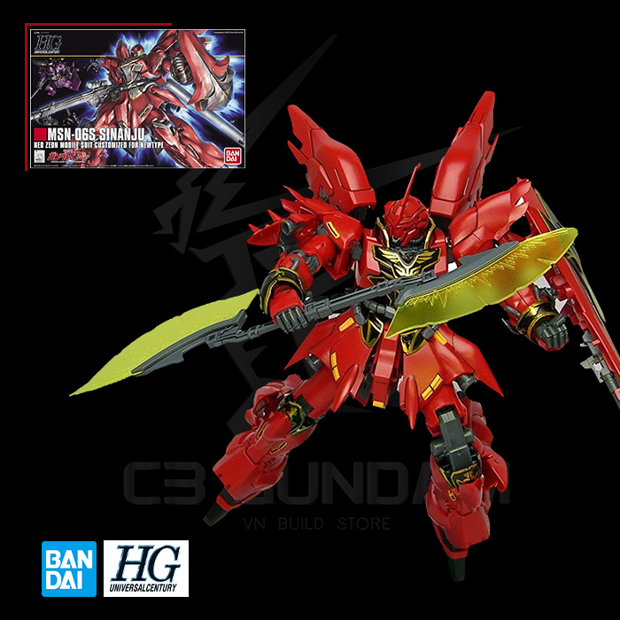 MÔ HÌNH GUNDAM BANDAI HG 116 1/144 MSN-06S SINANJU HGUC GUNDAM UNIVERSAL CENTURY