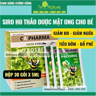1 Gói Siro Ho Cho Bé Chiết Xuất Ong Mật Thảo Dược PROSBEE - Giúp Tiêu Đờm - Giảm Ho Bổ Phế - Giảm Ngứa Rát Họng (Đủ Vị)