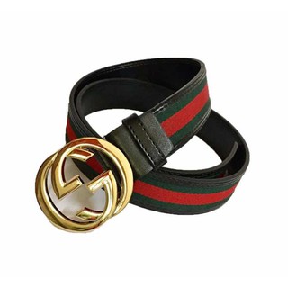 Dây Thắt Lưng Nam Sọc Xanh Đỏ Thời Trang Hàn quốc GGG