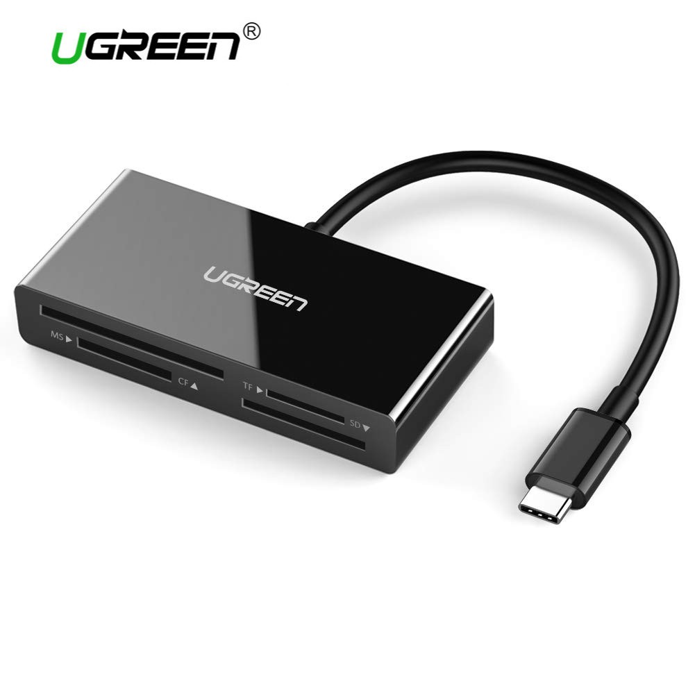 Đầu đọc thẻ nhớ USB 3.1 Type C OTG tích hợp 4 cổng TF SD CF MS tiện dụng