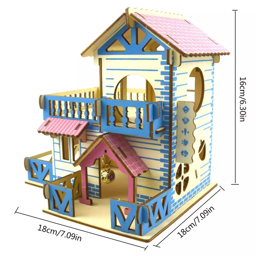 Tổng hợp nhà ngủ lắp ráp gỗ ép độc đẹp lạ cho Hamster