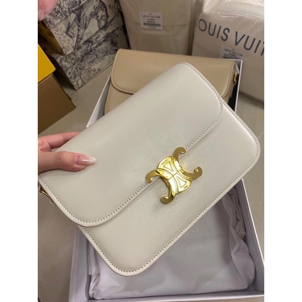 Túi Celine classic màu trăng size 19 - 25