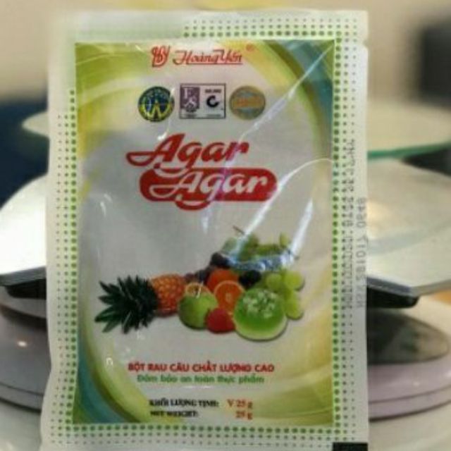 Bột rau câu giòn Agar Hoàng Yến 25g