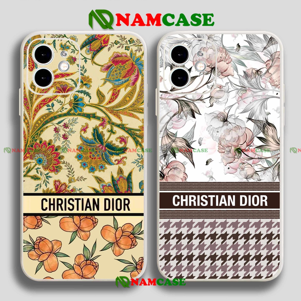 Ốp lưng iPhone Dior cạnh viền vuông silicon dẻo cho iphone 6/6s/7/8/X/XS/XR/11/12/13 Pro Plus Max cute đẹp dễ thương