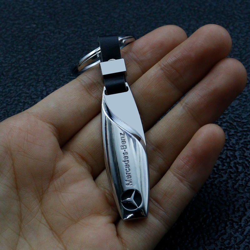 Móc Khóa Hợp Kim Hình Logo Giọt Nước Sáng Tạo Cho Mercedes Benz Class W212 W211 W210 W203 W204 W205 CLA GLK CLS A C E