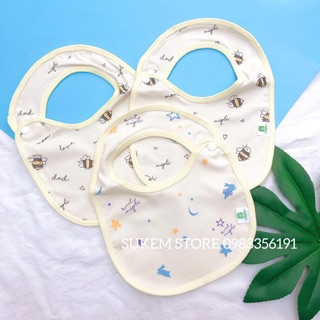 Set 3 yếm tròn sơ sinh Mipbi