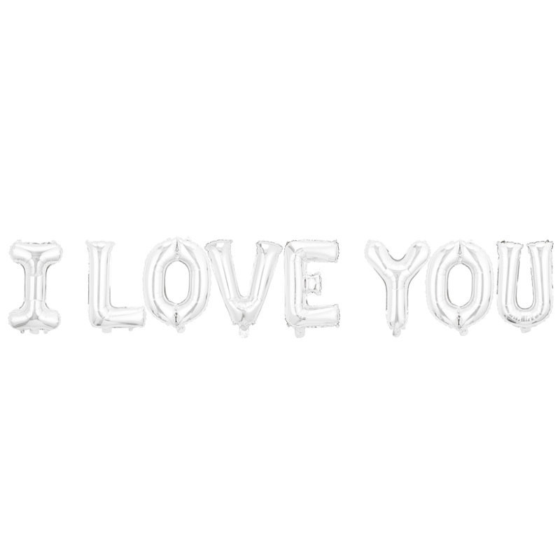 Bong Bóng Chữ I LOVE You Trang Trí Tiệc Đáng yêu - Yori Party