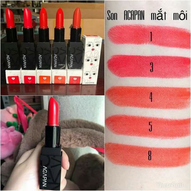 Son thỏi lỳ dạng thỏi agapan lipstick matte hàn quốc