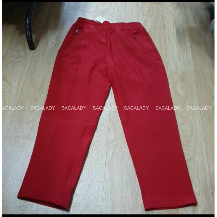 Quần Poly F21 Lưng Thun Ống Suông - 0853