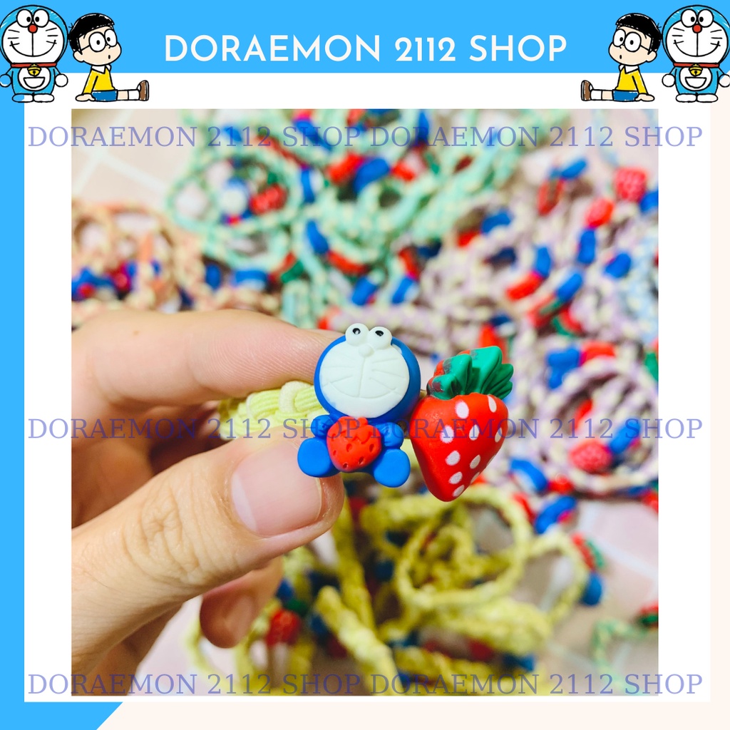 Cột tóc vải Doraemon dễ thương nhiều màu sắc