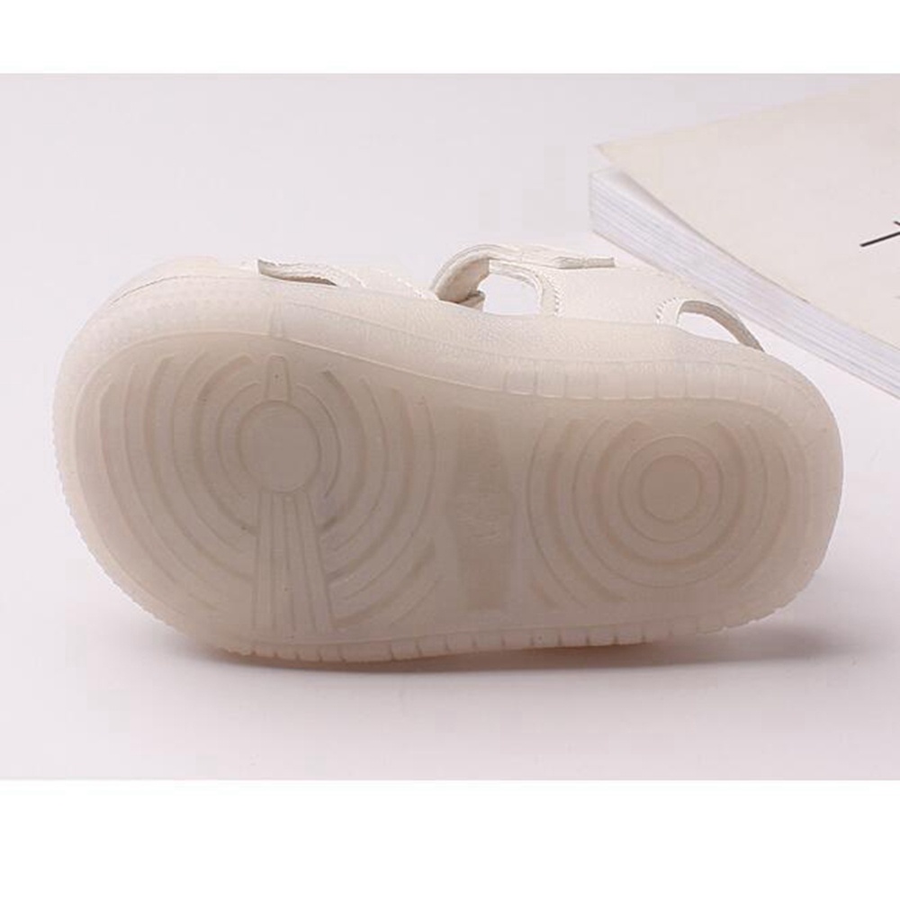 Xăng đan Mềm Hở Ngón Chống Trượt In Hình Doraemon Hoạt Hình Có Khóa Dán Chống Trượt Dành Cho Bé Trai Gái 1-2 Tuổi