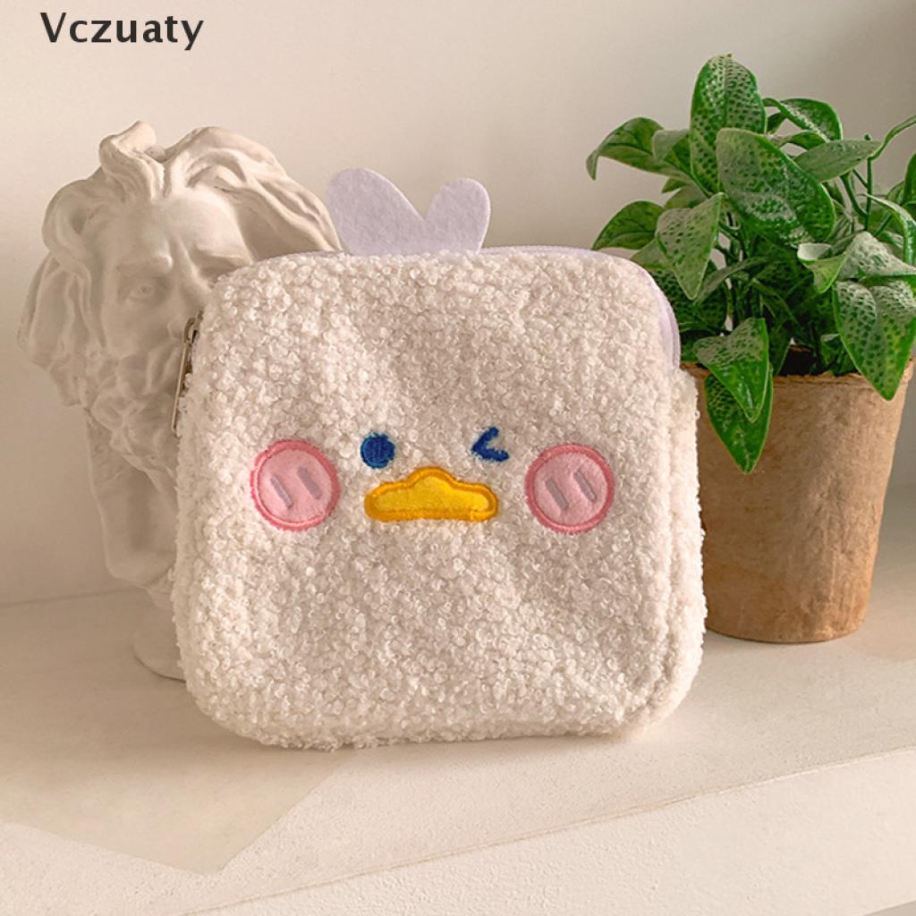 Túi Đựng Tiền Xu Son Môi Chìa Khóa Bằng Vải Bông Nhỏ Gọn Dễ Thương Phong Cách Hàn Quốc Cho Nữ