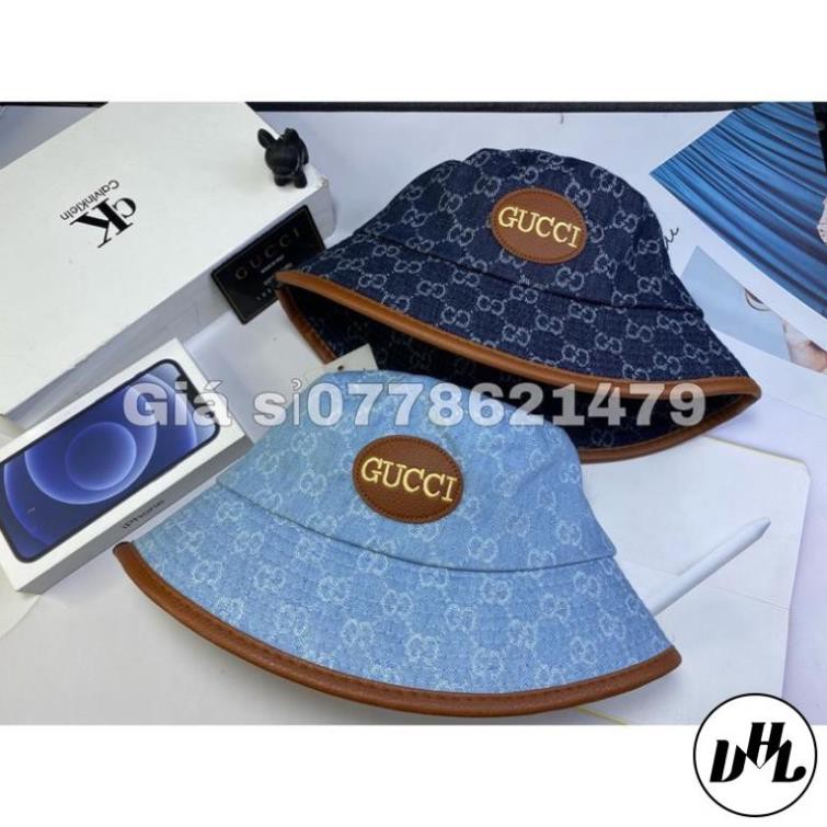 mũ rin bucket viền da mạc tròn gusy thời trang