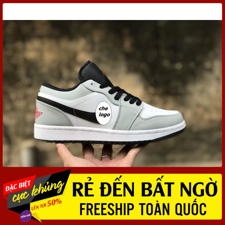 Giày thể thao đen trắng Cổ Thấp Nam Nữ