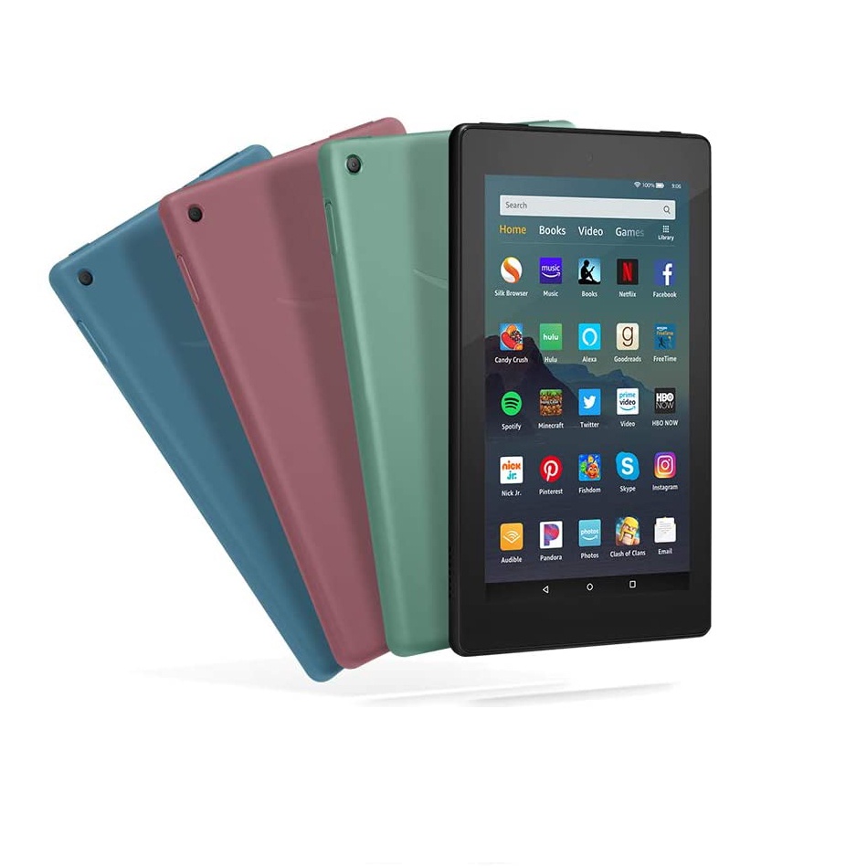 Máy tính bảng Amazon Fire 7 : học tập,vui chơi,giải trí trong một thiết bị nhỏ gọn (Xanh)