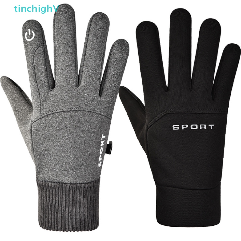 Găng Tay Chạy Xe Đạp / Trượt Tuyết Giữ Ấm Chống Trượt Có Thể Chạm Màn Hình Cảm Ứng Dành Cho Nam