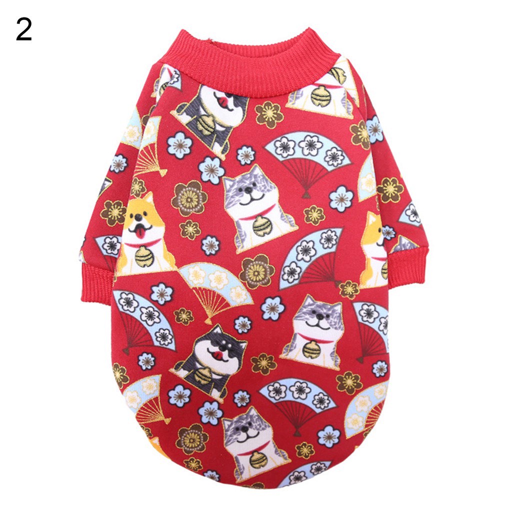 ÁO LEN CHÚC MỪNG NĂM MỚI HOẠT TIẾT CHÓ SHIBA PHONG CÁCH NHẬT BẢN