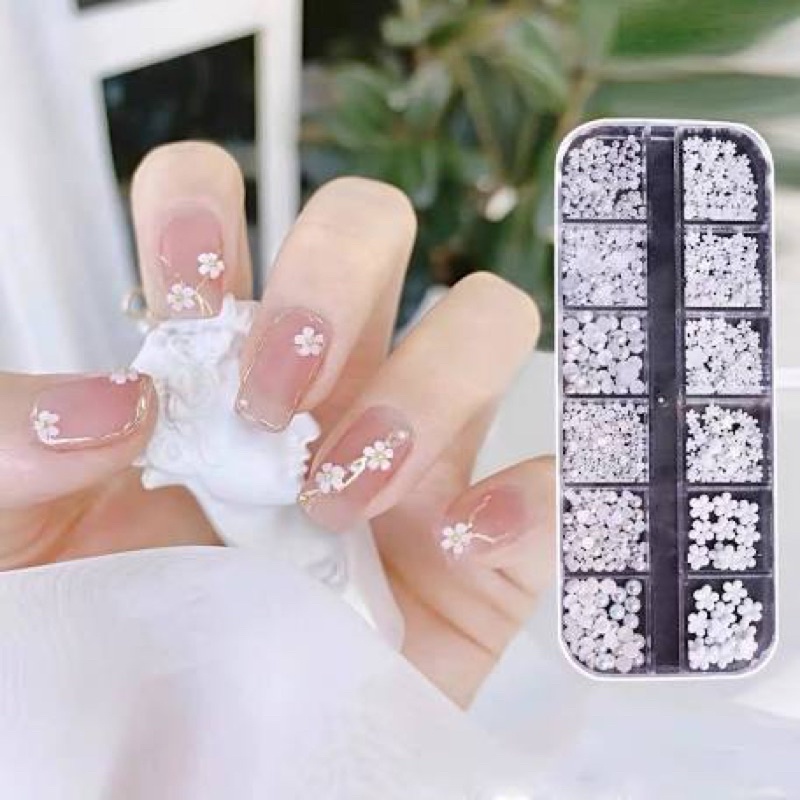 Khay cham hoa nhí mix bi ngọc siêu đẹp