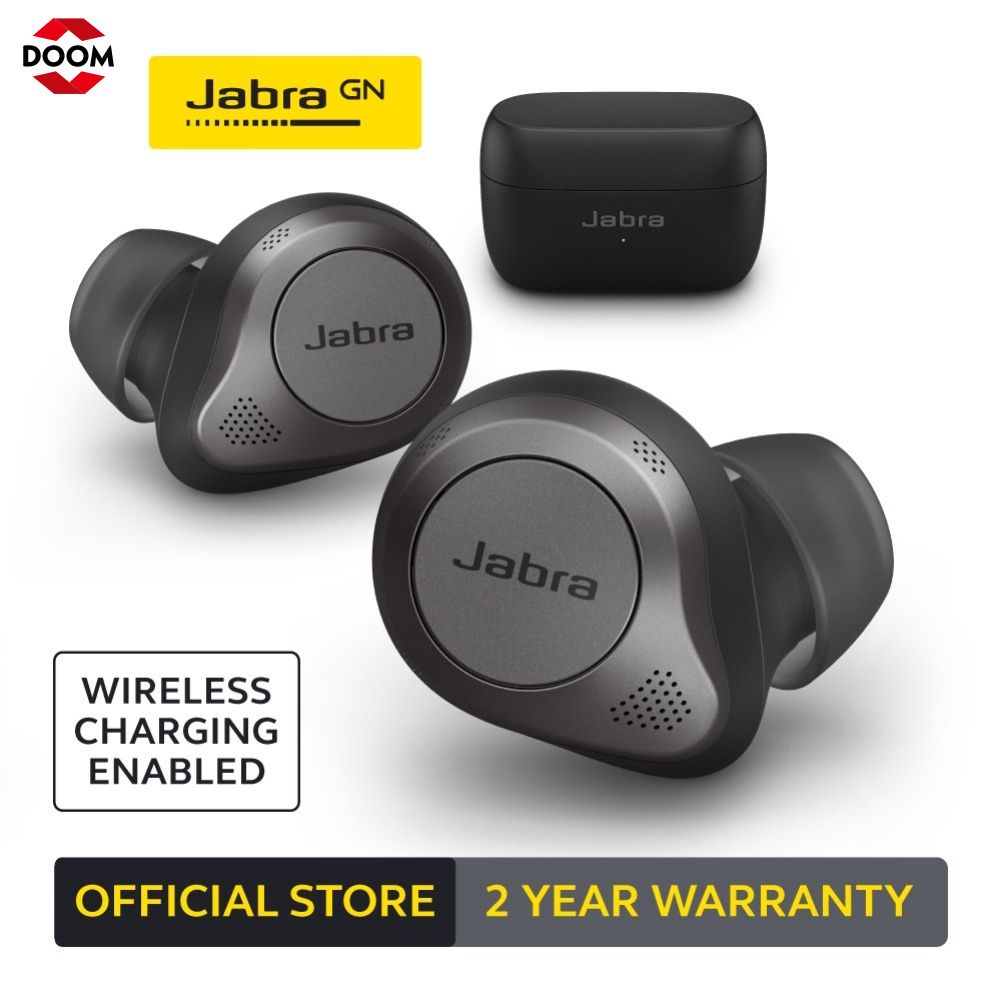 Jabra Elite 85T Cao Cấp Hoạt Động Loại Bỏ Tiếng Ồn Thật Tai Nghe Nhét Tai Không Dây IPX4 Nước Resistanc Thể Thao Tai Nghe Nhạc 【Doom】